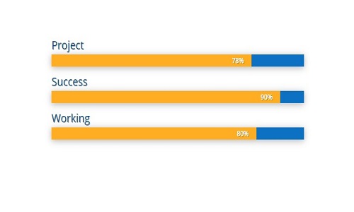 barcounter divi module 2018 latest version  of divi percentage name theree barcounters demo